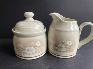 Royal Doulton Florinda Juego de 3 Piezas Crema de Azúcar Lambethware Hecho en Inglaterra Usado en Excelente Condición - Imagen 1 de 6