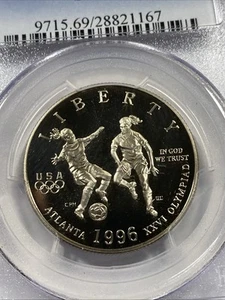 1996-S 50c Olympic Half Dollar (Soccer) PCGS PR69DCAM Item 9383 - Picture 1 of 4
