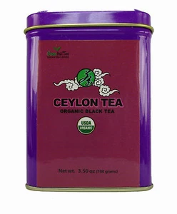 Organic Ceylon Black Tea Loose  Leaf Tea 3 OZ TIN - Picture 1 of 2