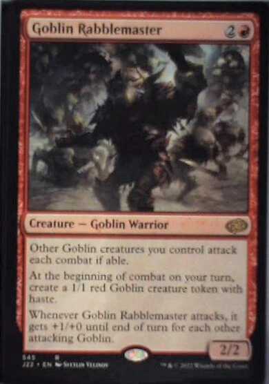 Goblin Rabblemaster - Jumpstart 2022: #545, Magic: The Gathering Nm R238 - Image 1 of 1