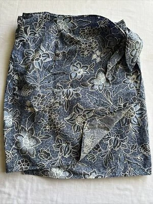 Falda corta envolvente vintage Ann Taylor M estilo batik cubierta de playa algodón Foto 1 de 4