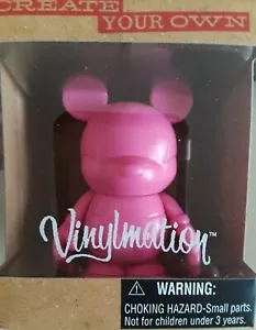 Disney VINYLMATION Mickey CREATE Your OWN 3" PINK_New in Box - Picture 1 of 6