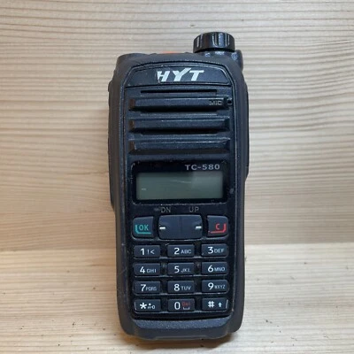 HYT TC-580V Black Handheld LCD Display 136-174MHz Radio Walkie Talkie Untested - Image 1 of 4
