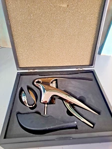Screwpull East Bottle Opening Kit Stainless Steel In Wooden Box Father's Day - Picture 1 of 4
