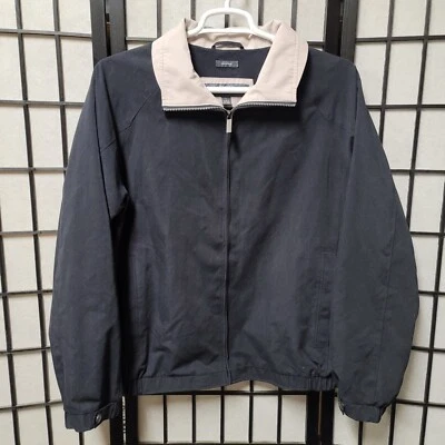 Chaqueta de bombardero Perry Ellis Portfolio para hombre grande forrada en microfibra abrigo con cremallera completa B8 Foto 1 de 4