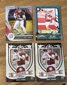 2021 Prizm Draft Picks Base, (2) Crusade, And Playbook MAC JONES Rookies - Bild 1 von 5