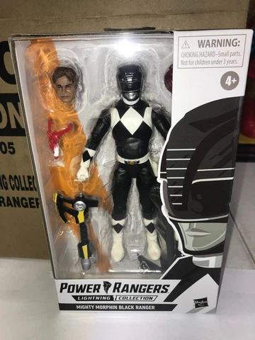Power Rangers Lightning Collection 6” Mighty Morphin’ Black Ranger Minty Cover