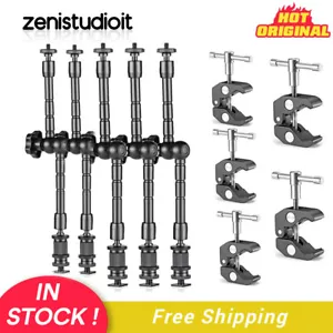 US 5 Stck. 11 Zoll Gelenk Magic Arm + Super Clamp Clip für LED Video Licht Monitor - Bild 1 von 12