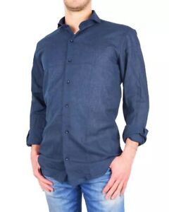 Made in Italy Sleek Milano Lisbon Cotton-Linen Men's Shirt Authentic