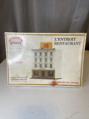 MODEL POWER NO. 1535 N SCALE L'ENTROIT RESTAURANT KIT - NEW IN BOX - Image 1 of 4