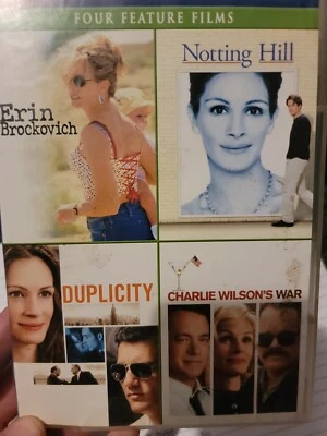 Julia Roberts 4 Feature Films Erin Brockovich Notting Hill Duplicity Charlie... - Image 1 of 2
