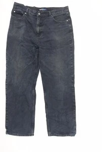 Pantalones de mezclilla rectos Smith & Jones para hombre azules de algodón talla 36 en L30 con cremallera regular - Imagen 1 de 10