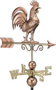 Bantam Hahn Wetterfahne, reines Kupfer - Bild 1 von 12