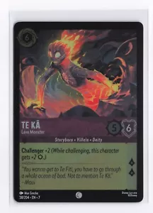 Te Ka - Lava Monster (Cold Foil) 58/204 Disney Lorcana Archazia's Island - Picture 1 of 2