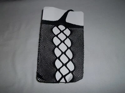 Medias de tirantes de red transparente recortadas patas delanteras negras nip gótico cyberpunk Foto 1 de 2