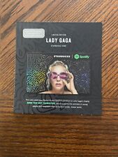 2017 Starbucks Gift Card. LADY GAGA, MELATLICA, CHANCE RAPPER on backing Spotify