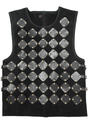 Battle-Merchant Wildleder Brustpanzer Vares, schwarz - Lederrüstung - Bild 1 von 4