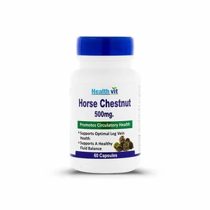 Healthvit Castaño de Indias 500mg Para Promueve la Salud Circulatoria-Vegano-60 Cápsulas - Imagen 1 de 6