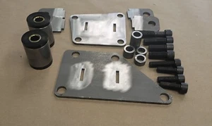 K20 RWD Motor Mount Plates W/ Poly Bushings & Needed Hardware - Picture 1 of 6