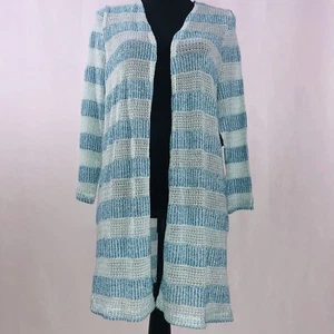 Kim Rogers Shawl Tunic Top Open S-XL NWT Cardigan Front Vest Draped Women - Picture 1 of 12