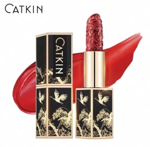 Catkin Rouge Carving Moisturising Lipstick CR130 Red Plum Waterproof Brand New - Picture 1 of 11