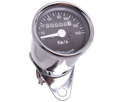 Mini Tachometer Speedometer Chrom 60mm Motorradtacho Motorrad für Suzuki Honda - Bild 1 von 4