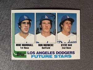 1982 Topps Dodgers Future Stars #681 Sax/Marshall/Roenicke EX - Picture 1 of 2