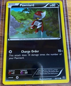 PAWNIARD - 63/114 - XY Steam Siege - Common - Pokemon Card - LP - Picture 1 of 2