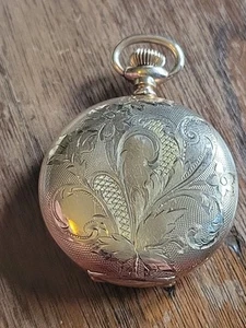 1906 WALTHAM 6s 7j Model 1890 Grade SEASIDE Pocket Watch Fahy's GF Case Bent Lid - Picture 1 of 24