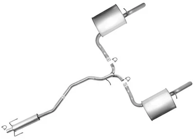 Pipes Resonator Dual Exhaust Rear Mufflers Fits Front Wheel Drv Ford Fusion 3.0L - Image 1 of 4