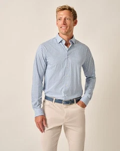 johnnie-O Performance Button Down Shirt - Westwood Navy Size L - Picture 1 of 1