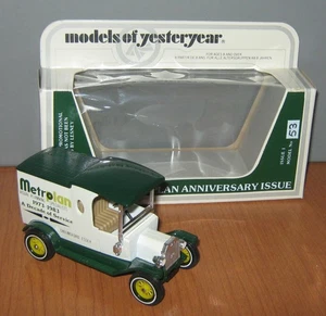 Matchbox Yesteryear Y12 Model T Ford Van Metroplan 1973-1983 Code 3 Tan Seats - Picture 1 of 9
