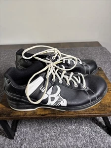 Scarpe da bowling Etonic da uomo taglia 10 nere Glo Skull perfette EBMD106-11 - Foto 1 di 6