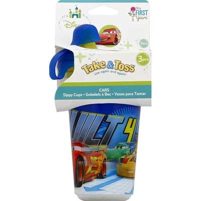 The First Years Sippy Cups, Disney Pixar Cars 2, 10 oz, 9M+ Foto 1 de 4