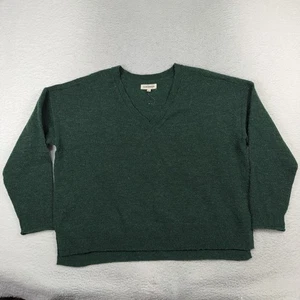 Suéter Pullover Para Mujer Lucky Brand Verde Suave Mezcla de Poli Cuello en V XL Ancho Nuevo Sin Etiquetas - Imagen 1 de 9