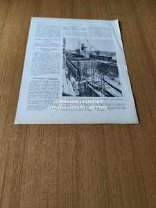 1962 COSTRUZIONE DELLA TURBONAVE RAFFAELLOAL CANTIERE S. MARCO NAVE  VINTAGE - Foto 1 di 1