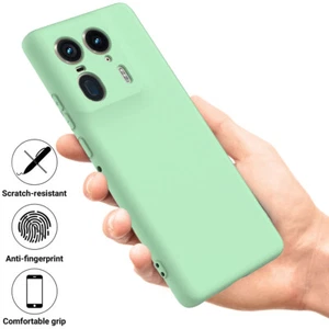 For Motorola Edge 50 Ultra, Luxury Shockproof Soft Liquid Silicone Cover Case - Picture 1 of 24