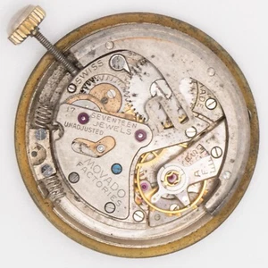 Vintage Movado 26.4 x 5.8 mm 17-Jewel Automatic Wristwatch Movement, Keeps Time - Picture 1 of 5