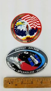 Pegatinas de parche de tripulación STS de colección de la NASA (2) ~ misiones STS 31 y STS 36 ~ NUEVAS - Imagen 1 de 6