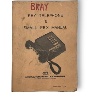 1974 GTE Key Telephone & Small PBX Manual - Imagen 1 de 7
