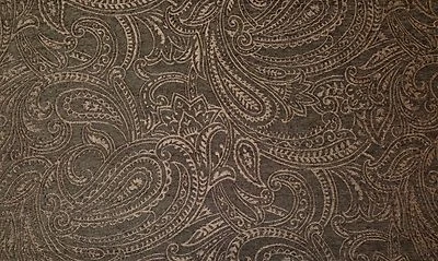 MILL CREEK DERANT HUMO PAISLEY MARRÓN DORADO CHENILLA MUEBLES TELA POR YARDA Foto 1 de 4