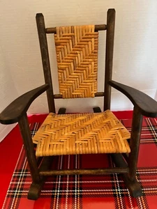 Miniature/doll/caned /rocking chair/perfect - Picture 1 of 8