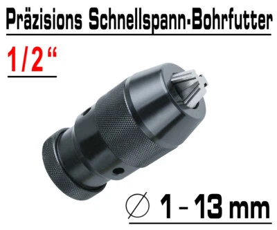 Präzisions Profi Schnellspannbohrfutter 0-13mm Maschinen Bohrfutter 1/2" UNF 20 - Bild 1 von 2