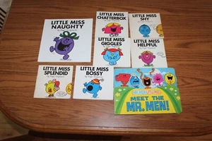 8 Roger Hargreaves Picture Books Lot Little Miss Mr. Men Bossy Naughty Shy - Picture 1 of 1
