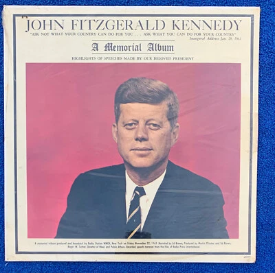 SEALED!! John F Kennedy - A Memorial Album NEW LP! Highlights Of Speeches By Him Foto 1 de 2