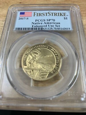 2017-S Native American First Strike - Enhanced Unc Set PCGS SP70 - Image 1 of 2