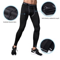 Men Compression Pants Gym Base Layer Skin Tights Running Workout Sports Trousers