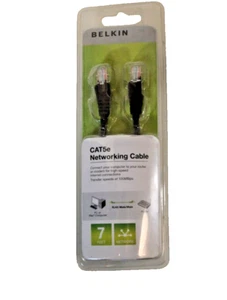 Cat-5e Ethernet Netzwerkkabel RJ45 Stecker/Stecker Lan Kabel 7 Fuß NEU - Bild 1 von 2