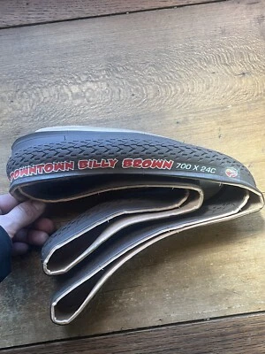 Neu Duro Downtown Billy Brown 700x24c Reifen Fixie Pops Single Speed Fixed Gear - Bild 1 von 4