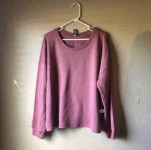 New Velocity Sweatshirt Women’s 2X Dark Pink Long Sleeve Crew Neck Casual Active - Picture 1 of 10